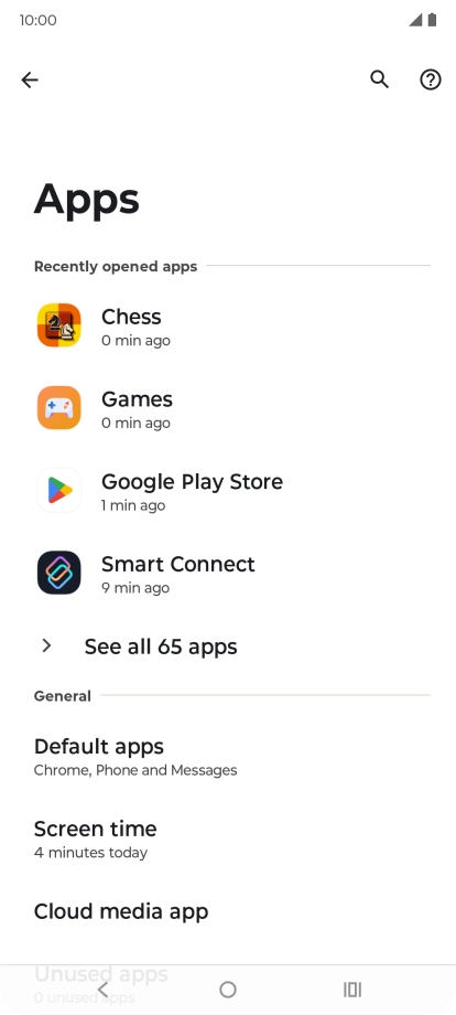 Press See all apps.