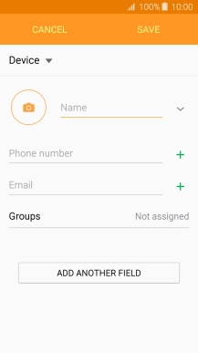Press Name and key in the required name.
