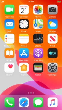 When the battery charging icon is displayed, the battery is charging.
