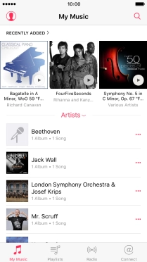 Press Playlists.
