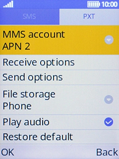 Press On/Off to return to the home screen.