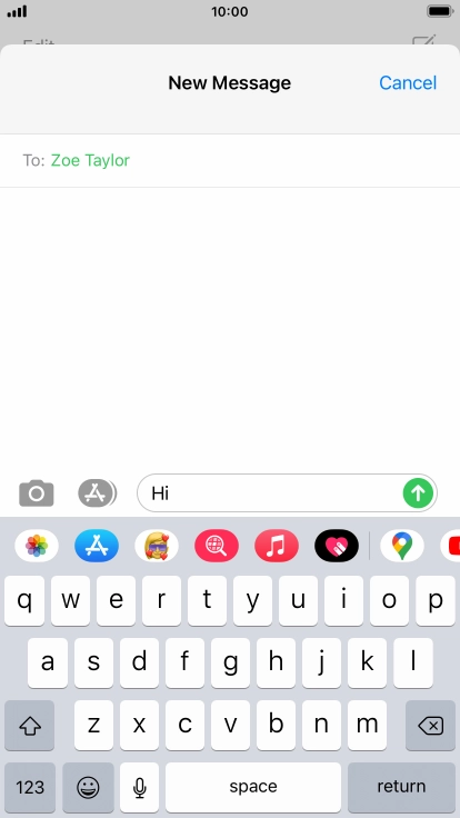Press the picture icon. Press the picture icon.
