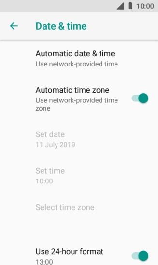 Press the Home key to return to the home screen.