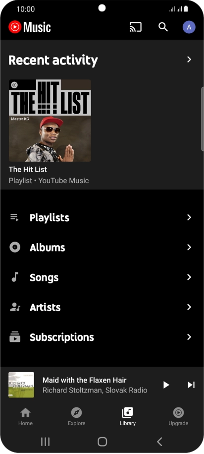 Press the required category and go to the required audio file. Press the required category and go to the required audio file.