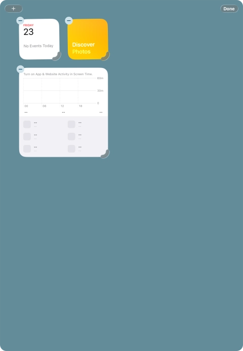 Press the add icon.