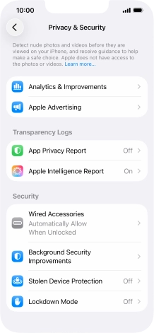 Press App Privacy Report. Press App Privacy Report.