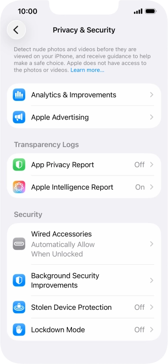 Press App Privacy Report. Press App Privacy Report.