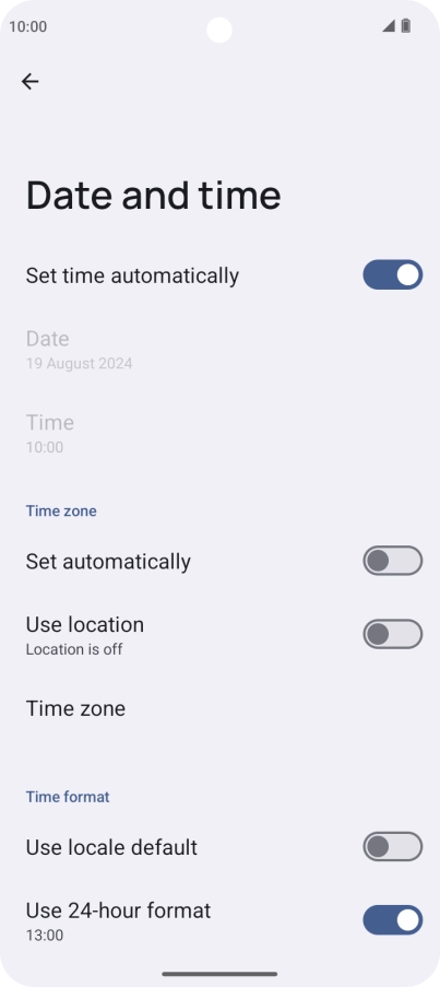 Press the indicator next to Press the indicator next to