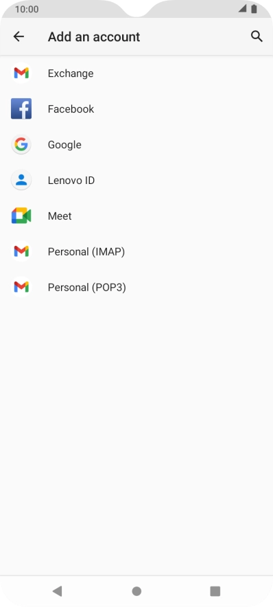Press Google.