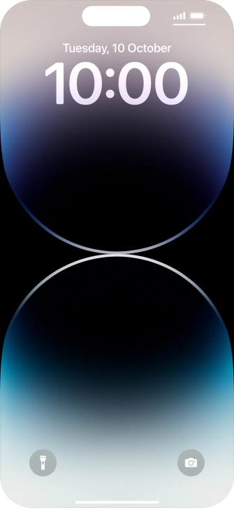 Press and hold anywhere on the lock screen. Press and hold anywhere on the lock screen.