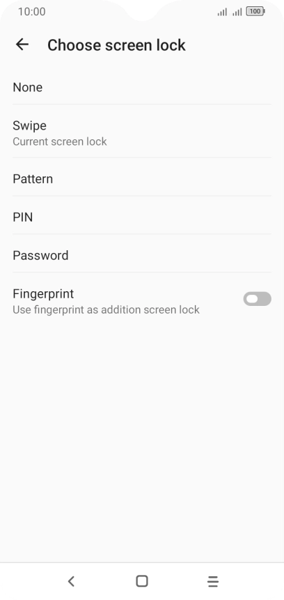 Press Fingerprint.
