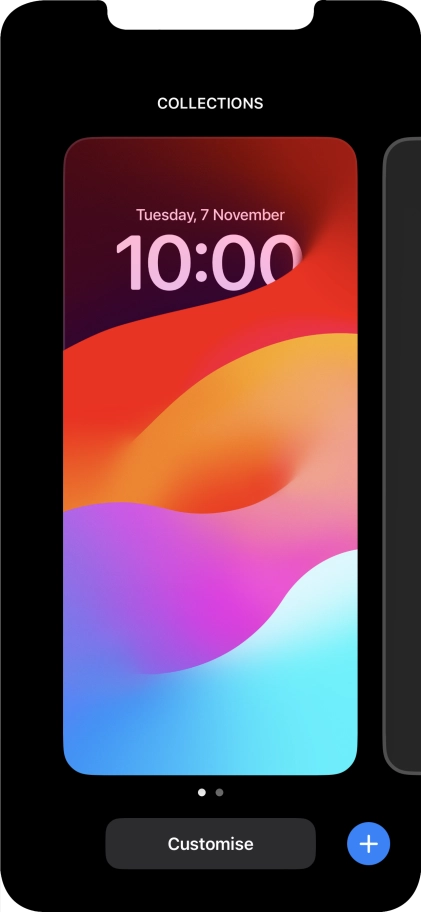 Press the add icon.