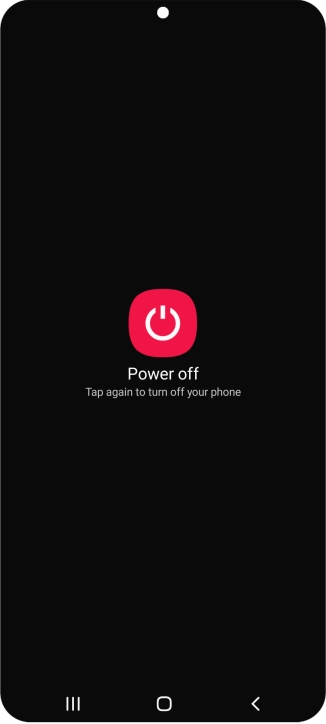 Press Power off. Press Power off.