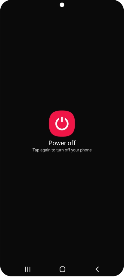 Press Power off. Press Power off.