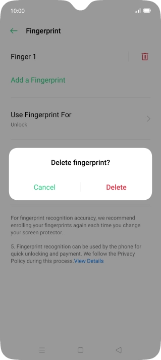 Press Delete. Press Delete.