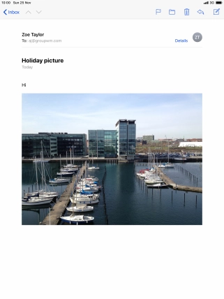 Press the new email message icon. Press the new email message icon.