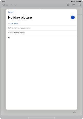 Press and hold the text input field until a pop-up menu is displayed.