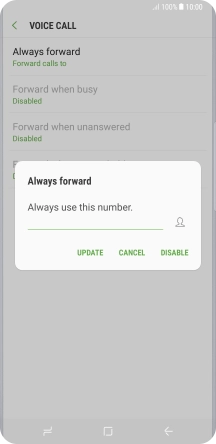 Press DISABLE.