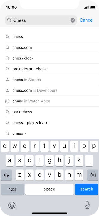 Press search.