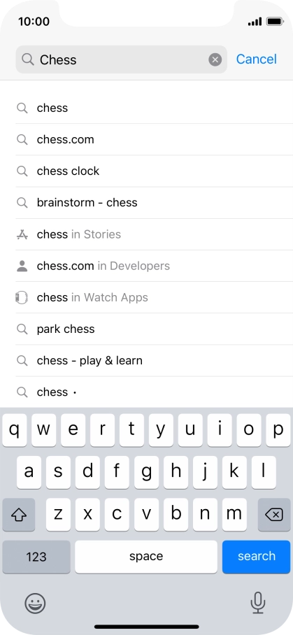 Press search.