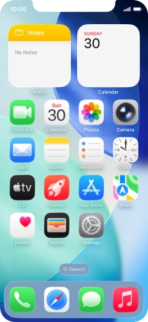 When the phone is turned on, you can always see the battery power level. The larger the coloured section of the battery icon, the more remaining battery power.