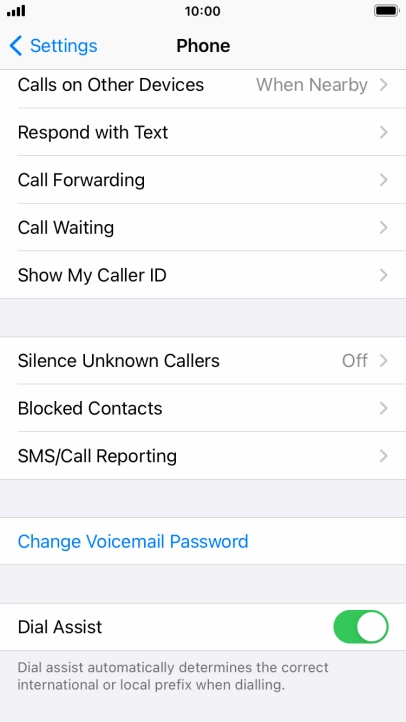 Press Silence Unknown Callers.