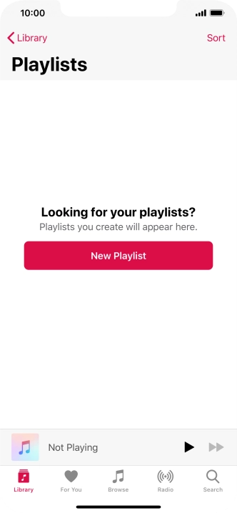 Press New Playlist.