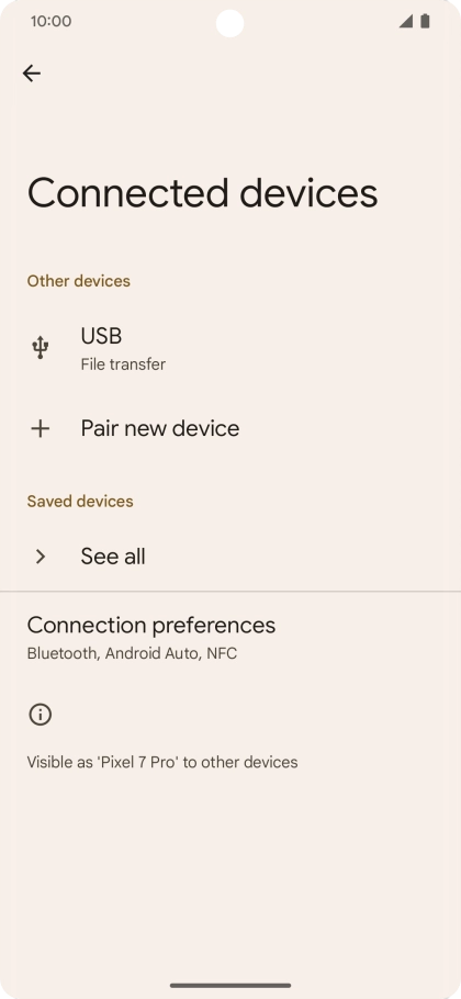Press Pair new device.