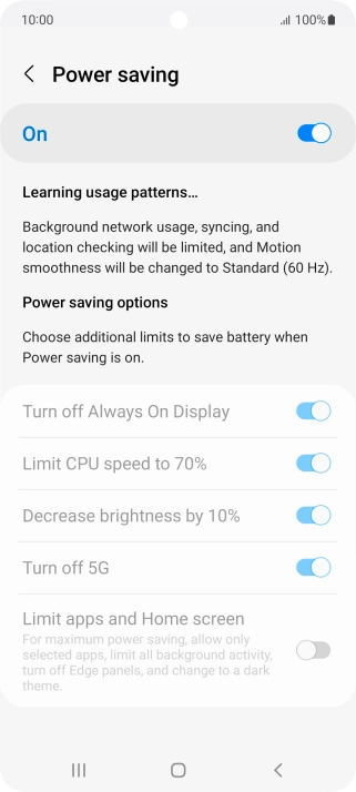 Press the Home key to return to the home screen.