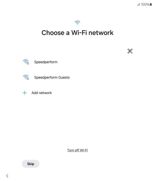 Press the required Wi-Fi network. Press the required Wi-Fi network.