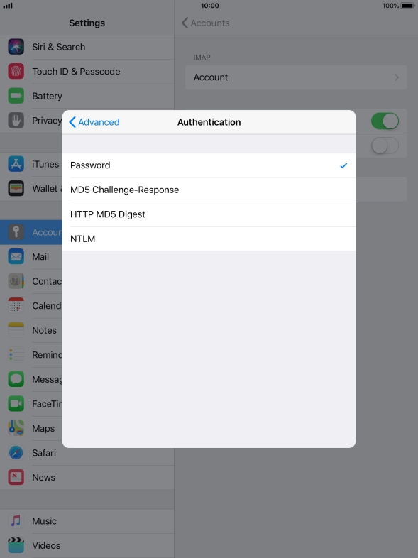 Press Password.