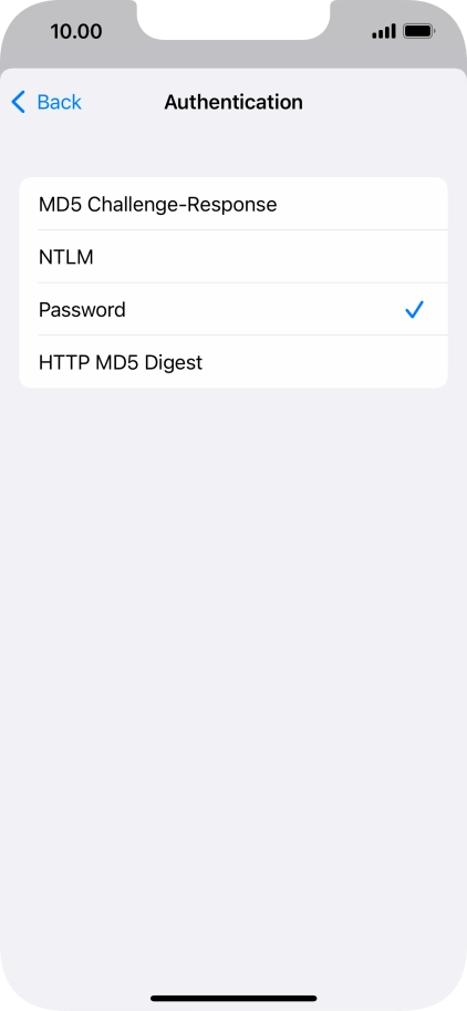 Press Password.