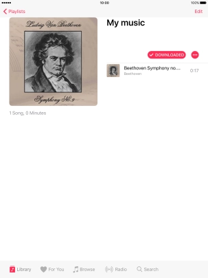 Go to the required category or playlist and press the required audio file. Go to the required category or playlist and press the required audio file.