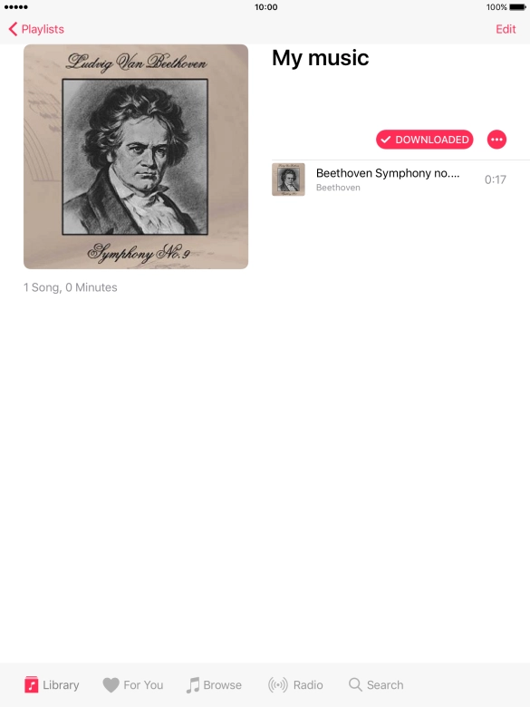 Go to the required category or playlist and press the required audio file. Go to the required category or playlist and press the required audio file.