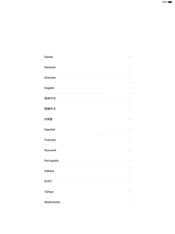 Press the required language. Press the required language.