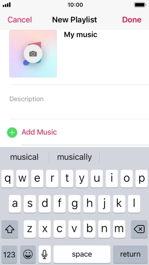 Press Add Music.