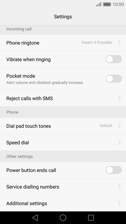 Press Additional settings.
