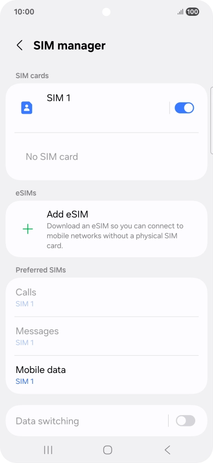 Press Add eSIM. Press Add eSIM.