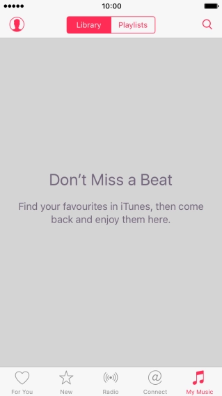 Press Playlists.