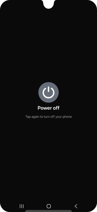 Press Power off. Press Power off.
