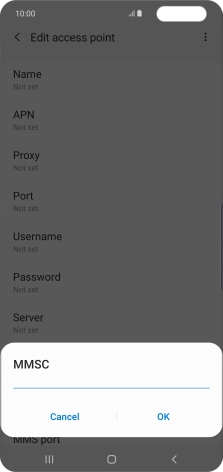 Key in http://www.vodafone.ie/mms and press OK. Key in http://www.vodafone.ie/mms and press OK.