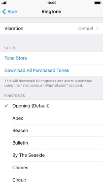Press the required ring tones to hear them.