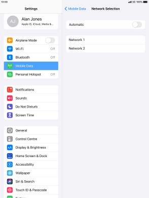 If you turn off the function, press the required network. If you turn off the function, press the required network.