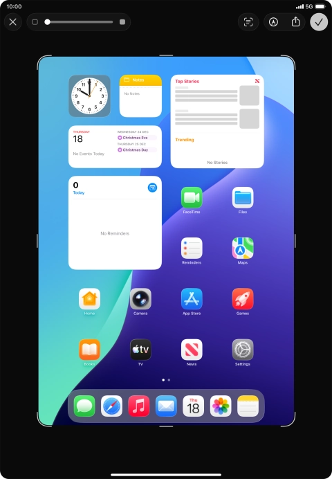Follow the instructions on the screen to edit and save your screenshot. Follow the instructions on the screen to edit and save your screenshot.