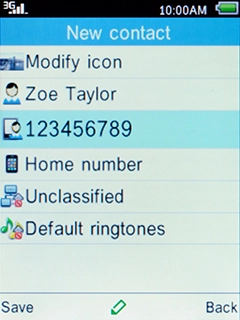 Select Default ringtones and press the Navigation key.