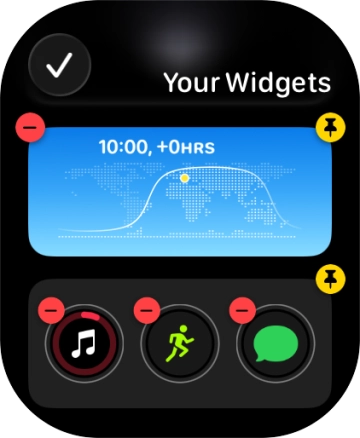 Press the confirm icon. Press the confirm icon.