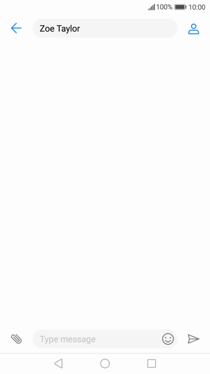 Press the text input field and write the text for your text message. Press the text input field and write the text for your text message.