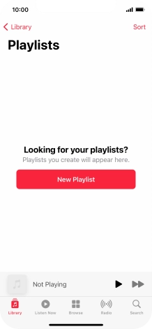 Press New Playlist.
