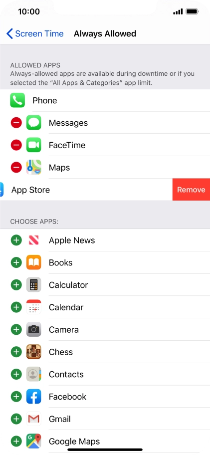 Press Remove. Press Remove.