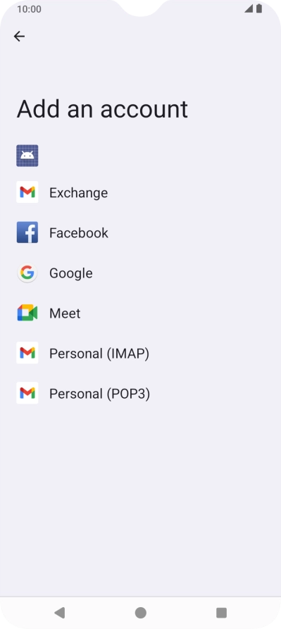Press Google.